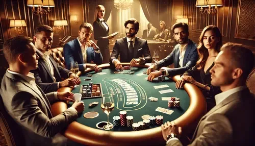 Giocatori di poker al tavolo