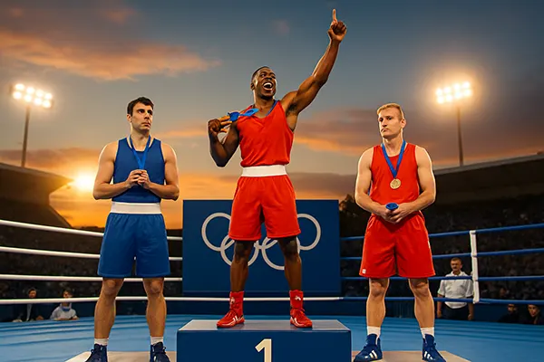 cerimonia medaglia boxe